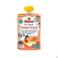 Holle Demeter Bio Fruechtepueree Ab 1 Jahr Panda Peach Pfirsich Aprikose/banane+dinkel 100g, A-Nr.: 5080759 - 01