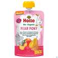 Sie sehen eine Packung Holle Demeter Bio Fruechtepueree Ab 1 Jahr Pear Pony Birne Pfirsich/himbee/dinkel 100g, Produktbild: 01 Holle Demeter Bio Fruechtepueree Ab 1 Jahr Pear Pony Birne Pfirsich/himbee/dinkel 100g, A-Nr.: 5080819 - 01