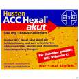Sie sehen eine Packung Husten Acc Hexal Akut Brausetabl 600mg 20st, Produktbild: 01 Husten Acc Hexal Akut Brausetabl 600mg 20st, A-Nr.: 1346864 - 01