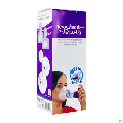 Inhalatoren U.zubehoer Aero Chamber +maske Klein Erwachsene +flow-vu Neu 1st, A-Nr.: 5476486 - 02