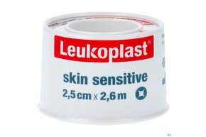 Rollenpflaster Leukoplast Skin Sensitive Fixierverband Silikon Spule 2,5cmx 2,6m 76173 1st, A-Nr.: 5109865 - 01
