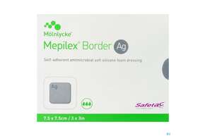 Wundverband Mepilex Silikon Border/ag 7,5x 7,5cm 5st, A-Nr.: 3847719 - 01