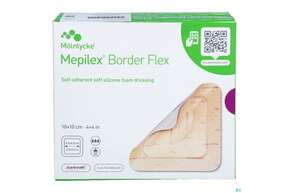 Schaumverband Mepilex/flexibel Border 10x 10cm 10st, A-Nr.: 4802274 - 01