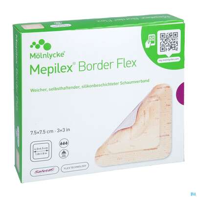 Schaumverband Mepilex/flexibel Border 7,5x 7,5cm 10st, A-Nr.: 4802268 - 06