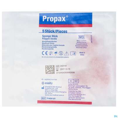 Propax Polygon Swabs Reinigungsstaebchen Variante Hart Peelb 5st, A-Nr.: 3702808 - 01