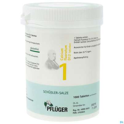 Schuess 1 Calc Fl D12 Pflu 250g, A-Nr.: 3703653 - 01