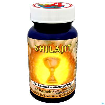 Sie sehen eine Packung Shilajit Extrakt Kapseln 60st, Produktbild: 01 Shilajit Extrakt Kapseln 60st, A-Nr.: 3947214 - 01