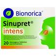 Sie sehen eine Packung Sinupret Intens Ueberzogene Tabl 20st, Produktbild: 02 Sinupret Intens Ueberzogene Tabl 20st, A-Nr.: 4206514 - 02