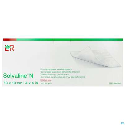 Solvaline N-kompresse Steril 10x 10cm 100st, A-Nr.: 1519744 - 01