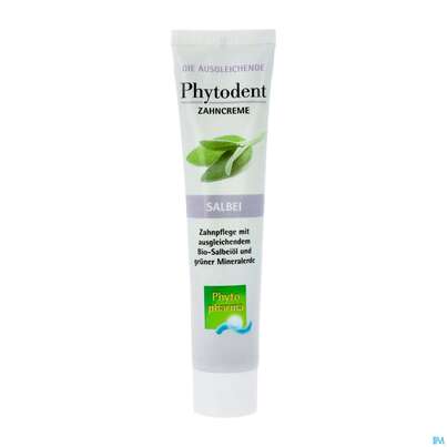 Zahnpaste Phytodent Phytopharma Creme Gruene Mineralerde Salbeioel 75ml, A-Nr.: 4606403 - 02