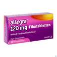 Sie sehen eine Packung Allegra Filmtabl 120mg 30st, Produktbild: 02 Allegra Filmtabl 120mg 30st, A-Nr.: 5515973 - 02