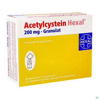 ACETYLCYS HEX GRAN 200MG 20ST, A-Nr.: 3771703 - 02