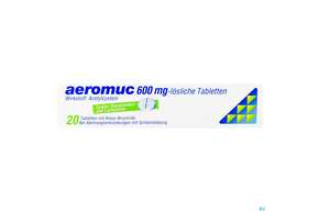 Aeromuc Tabl Loeslich 600mg 20st, A-Nr.: 2423420 - 01