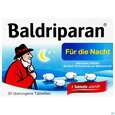 Sie sehen eine Packung Baldriparan Fuer Die Nacht Ueberzogene Tabl 30st, Produktbild: 01 Baldriparan Fuer Die Nacht Ueberzogene Tabl 30st, A-Nr.: 4452414 - 01