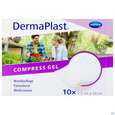 Sie sehen eine Packung Dermaplast Compress Gel 7,5x10cm 10st, Produktbild: 01 Dermaplast Compress Gel 7,5x10cm 10st, A-Nr.: 4337179 - 01