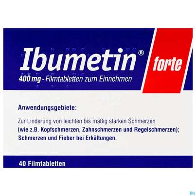 Ibumetin Filmtabl Forte 400mg 40st, A-Nr.: 2459777 - 02