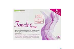Sie sehen eine Packung Femalen Hartkapseln Forte 30st, Produktbild: 01 Femalen Hartkapseln Forte 30st, A-Nr.: 4777688 - 01