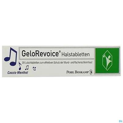 Gelorevoice Halstabl Cassis-menthol 20st, A-Nr.: 4264339 - 01