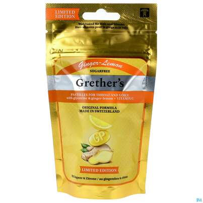Grethers Pastillen Ginger Lemon 75g, A-Nr.: 5822965 - 01