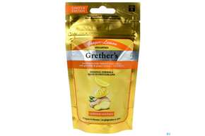 Sie sehen eine Packung Grethers Pastillen Ginger Lemon 75g, Produktbild: 01 Grethers Pastillen Ginger Lemon 75g, A-Nr.: 5822965 - 01