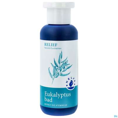 Sie sehen eine Packung Helfe Eukalyptusbad Relief 200ml, Produktbild: 01 Helfe Eukalyptusbad Relief 200ml, A-Nr.: 3726536 - 01