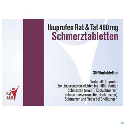 Ibuprofen-rat&amp;tat Schmerztabl 400mg 30st, A-Nr.: 4482059 - 01