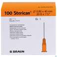Sie sehen eine Packung Injektionsspritzen U.zubeh. Einmalkanuelen Sterican Standard Gr 1 G20x1 1/2 0,9x 40mm 46575 100st, Produktbild: 01 Injektionsspritzen U.zubeh. Einmalkanuelen Sterican Standard Gr 1 G20x1 1/2 0,9x 40mm 46575 100st, A-Nr.: 2692462 - 01
