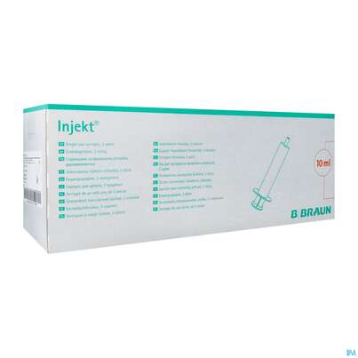 Injektionsspritzen U.zubeh. Einmalspritzen Braun Injekt 10ml 100st, A-Nr.: 2692574 - 02