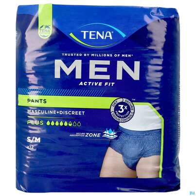 Inkontinenz Tena Men/active Fit Pants S/m Blau 12st, A-Nr.: 4745814 - 03