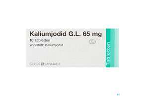 Kaliumjodid G.L. 65mg Tabletten 10 Stück, A-Nr.: 3762992 - 01