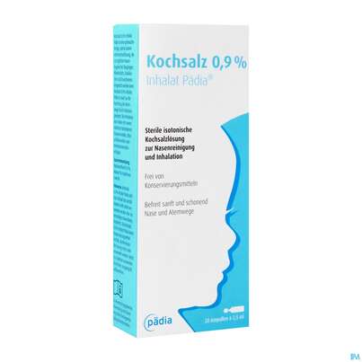 Kochsalz-loesung 0,9% Inhalat Paedia 2,5ml 20st, A-Nr.: 4769269 - 02