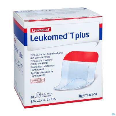 Wundverband Leukomed T Plus Folienverband/+auflage Steril 7,2x 5cm 50st, A-Nr.: 3072810 - 03