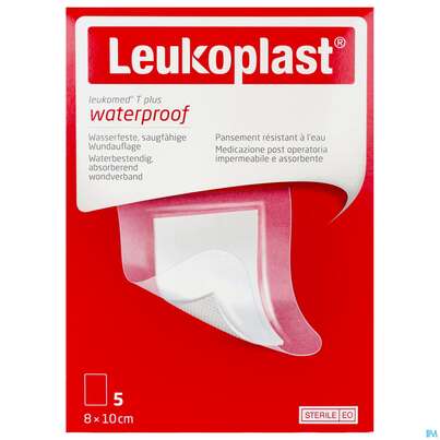 Wundverband Leukomed/t Plus/leukopor Folienverband/+auflage Steril 8x10cm 5st, A-Nr.: 4746713 - 02