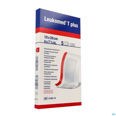 Wundverband Leukomed T Plus Folienverband/+auflage Steril 10x20cm 5st, A-Nr.: 3942406 - 06