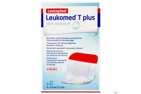 Wundverband Leukomed T Plus/skin Sensitiv Folienverband +auflage Steril 5x7,2 Cm 5st, A-Nr.: 5267618 - 01