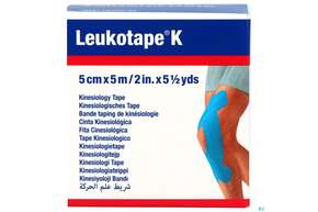 Tape Kinesiologisch Leukotape K 5mx 5cm Hellblau 1st, A-Nr.: 3477317 - 01