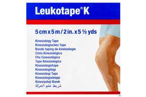 Tape Kinesiologisch Leukotape K 5mx 5cm Hautfarben 1st, A-Nr.: 3151834 - 01