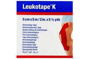 Tape Kinesiologisch Leukotape K 5mx 5cm Rot 1st, A-Nr.: 3151863 - 01