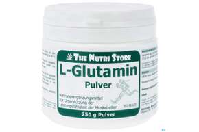 Sie sehen eine Packung L-glutamin Pulver Rein 100% 250g, Produktbild: 01 L-glutamin Pulver Rein 100% 250g, A-Nr.: 3204074 - 01