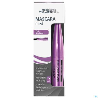 Sie sehen eine Packung Mascara Med Curl +volume 7ml, Produktbild: 01 Mascara Med Curl +volume 7ml, A-Nr.: 4877355 - 01