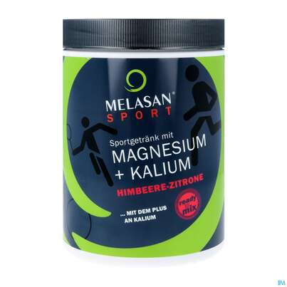 Magnesium +kalium/melasan Sport Sportgetraenk Himbeere Zitrone 610g, A-Nr.: 4733946 - 01
