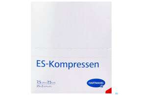 Mullkompressen-es Hartmann/steril 12fach 17faedig 7,5x 7,5cm 25x2 50st, A-Nr.: 2790940 - 01