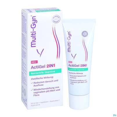Sie sehen eine Packung Multi-gyn Actigel 2in1 50ml, Produktbild: 05 Multi-gyn Actigel 2in1 50ml, A-Nr.: 5666672 - 05