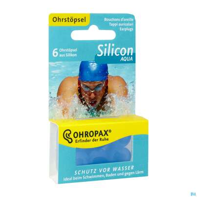 Ohrenschutz Ohropax Silicon G.laerm/wasser/wind Aqua 6st, A-Nr.: 4159306 - 03