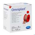 Sie sehen eine Packung Fixierpflaster Omniplast 5mx 2,5cm 1st, Produktbild: 02 Fixierpflaster Omniplast 5mx 2,5cm 1st, A-Nr.: 1565997 - 02
