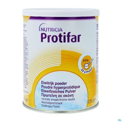 Sie sehen eine Packung Protifar Eiweisspulver 225g, Produktbild: 02 Protifar Eiweisspulver 225g, A-Nr.: 2665577 - 02
