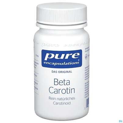 Sie sehen eine Packung Pure Encapsulations Beta Carotin 30 Kapseln, Produktbild: 01 Pure Encapsulations Beta Carotin 30 Kapseln, A-Nr.: 4171402 - 01