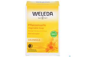 Sie sehen eine Packung Seifen Weleda Calendula 100g, Produktbild: 01 Seifen Weleda Calendula 100g, A-Nr.: 0300340 - 01