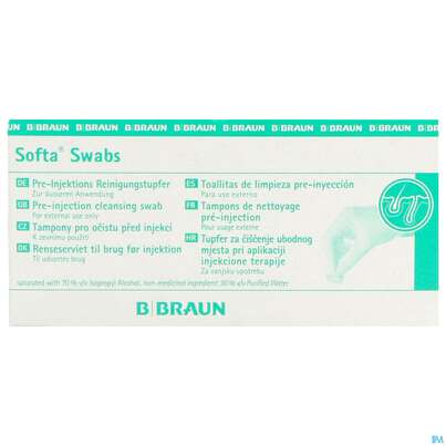 Softa Swabs Pre-injektions Reinigungs- Tupfer 100st, A-Nr.: 5646451 - 01