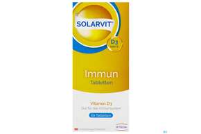 Sie sehen eine Packung D3 Tabl Solarvit 1000ie Immun 60st, Produktbild: 01 D3 Tabl Solarvit 1000ie Immun 60st, A-Nr.: 4287694 - 01